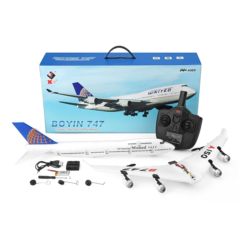 Hoshi Wltoys A150 Airplane 3ch Rc Airplane Rc Glider Boeing B747 Model