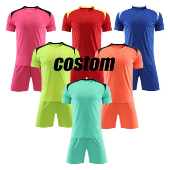 High Quality Breathable Sports Club Soccer Jersey Football T Shirt Jersey Uniform Set