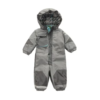 Custom fully seamtaped nylon waterproof breathable kids ski overall, kids one piece ski suit, baby ski overall SJ2966