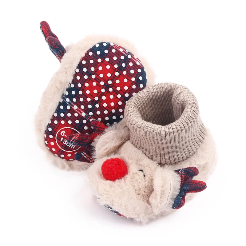 New Arrival 2022 Christmas Style Baby Toddler Infant Newborn Shoes Booties supplier