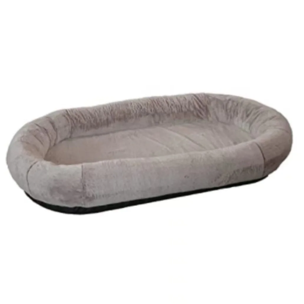 Big Cute Dog Kennel Dog Bed For Human Long Plush Comfortable Luxury