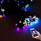 Light Holiday Lighting Christmas Tree Lamps RGBW Dimmable CCT Adjustable LED Light Strings With Music Dancing Function