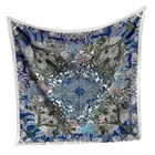 Scarf Scarf Colorful Spring Floral Print Polyester Personalized Custom Women Scarf