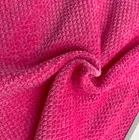 Silk Fabric High Quality Dream Pink Silver Silk Chenille Fabric Knitted Polyester Octagonal Flower For Clothes