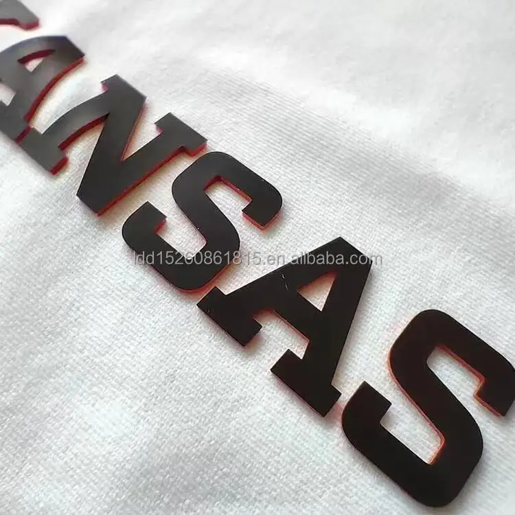 Customized 3d Raised Heat Transfer Print Silicone Labels Soft Touch for Caps