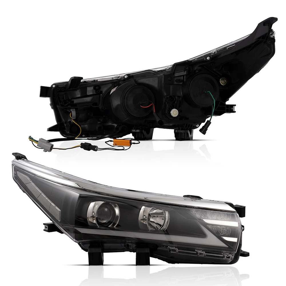 product led headlight upgrade assembly for toyota corolla 2014 2016 lexus style car headlignts daytime running lights-6