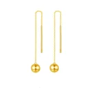 Gold Earring Goldearrings Stud Earring Forever Star Real 18k Yellow Gold Heart Stud Earring For Women