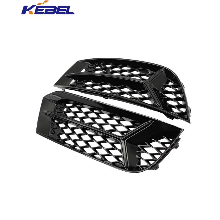KEBEL Brand New Car Grills for Audi A3 2017 2020 ABS Material Honeycomb Lower Bumper Fog Light Grille Grill Cover details