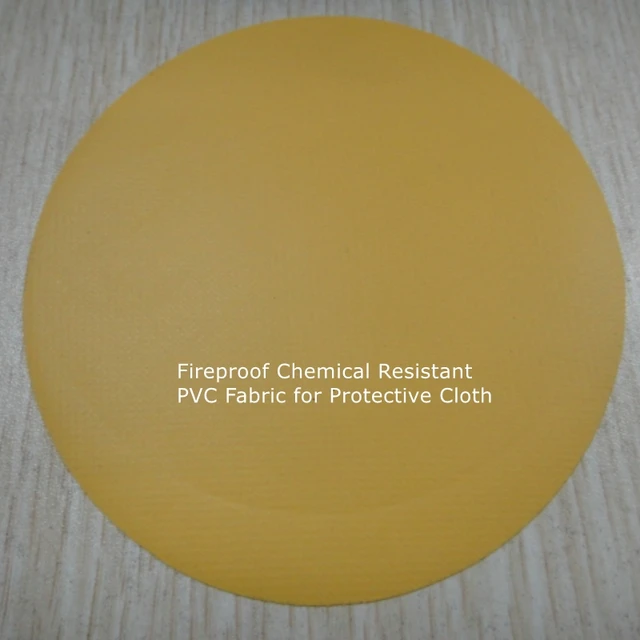 Fireproof Chemical Resistant PVC Fabric for Protective Cloth