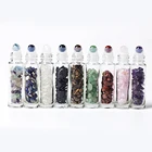 Gemstone Wholesale Clear Glass Natural Quartz Crystal Gemstone Essential Oil Roller Bottles
