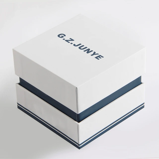 Eco friendly paper luxury watch box packaging custom luxuriant white cardboard watch box