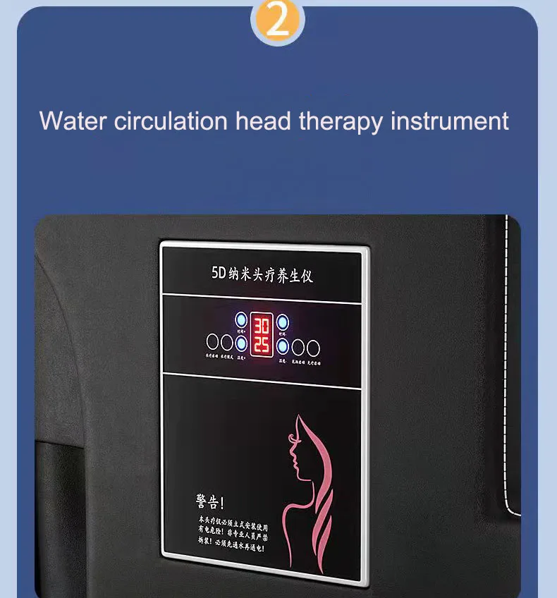 Professional Hair Washing Massage Chair Shampoo Bowl Bed Spa Heated