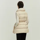 Down Vest Naivee Casual Sports Series Winter White Duck Down Vest For Women Ladies Loose
