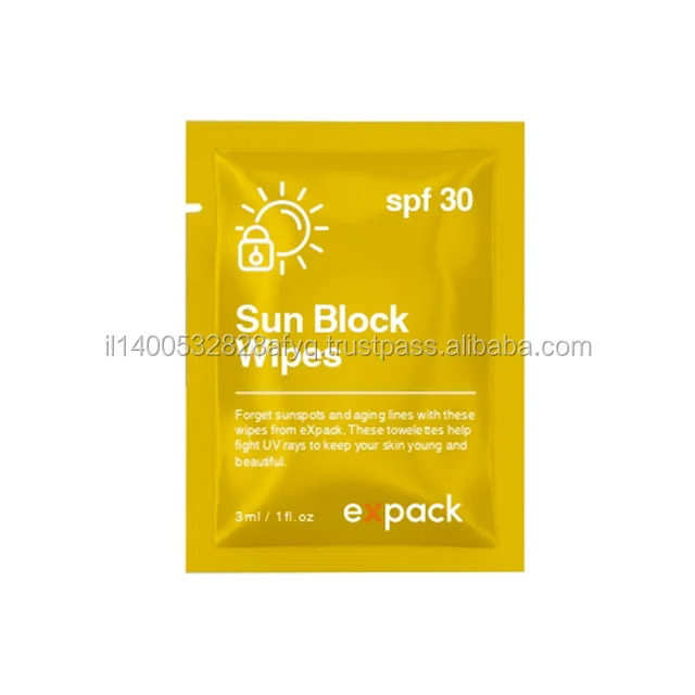 sun block wipes