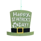 Decoration Wooden Crafts Customization Listing House Number St. Patrick's Glitter Hanging Decoration