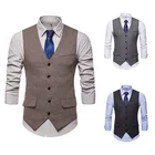 Vests Vest Men Fashion Custom Men's Vests Suits Work Vest Uniform