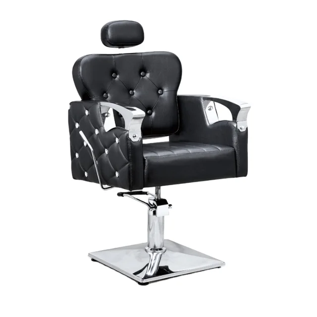 High quality hairdressing professional hair furniture salon equipment barber chair eco leather black barber chair