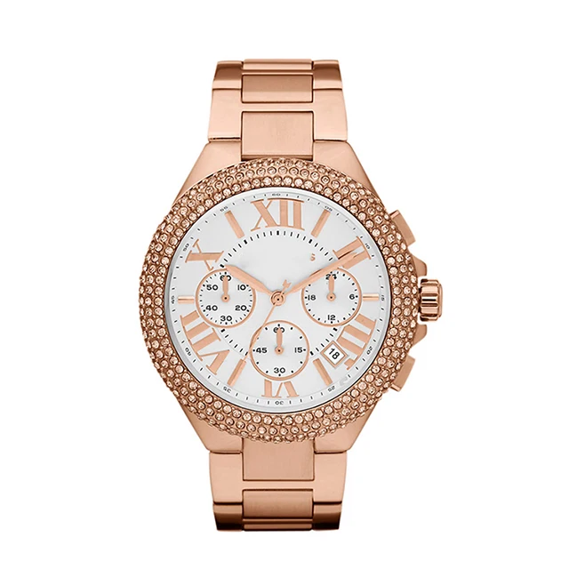 mk all diamond watch