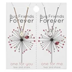 Necklaces 2 Pieces Of Personality Wholesale Beetle Watermelon Leaf Pendant Paper Card Necklaces For Lovers
