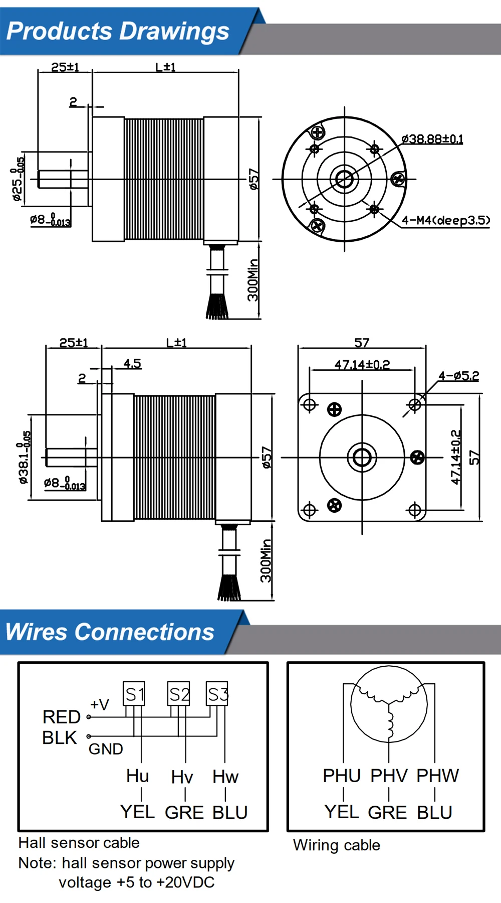 Dc Brushless Motors, 12V, 24V, 36V, 50W - detail 18