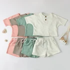 Children Kids Clothes New Style Boy Summer Baby Outfits With Colored Dot Children Clothes 2 Piece Short Sets Baby Girls