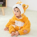 Baby Cartoon Designs Romper Baby Practical Factory Made Warm Soft Fluffy Thickening Baby Rompers