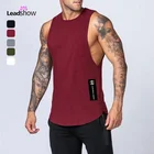 Vest Mens Men Gym Vest Men Wholesale Vest Gym Mens Sportswear 95% Bamboo Sleeveless Fitness Tank Top
