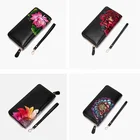 Wallets Leather Wallet Fashion Flower Embroidered Wallets High Quality Genuine Leather Wallet For Women