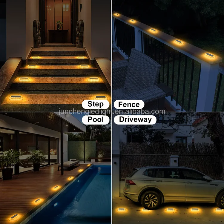 waterproof underground led solar deck lights