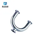 Steel Fittings Sanitary Elbow "U"type Tee Quick Clamp/welded Stainless Steel Pipe Fittings 304/316