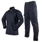Police Style Army Military Combat ACU Uniform Navy Blue Color