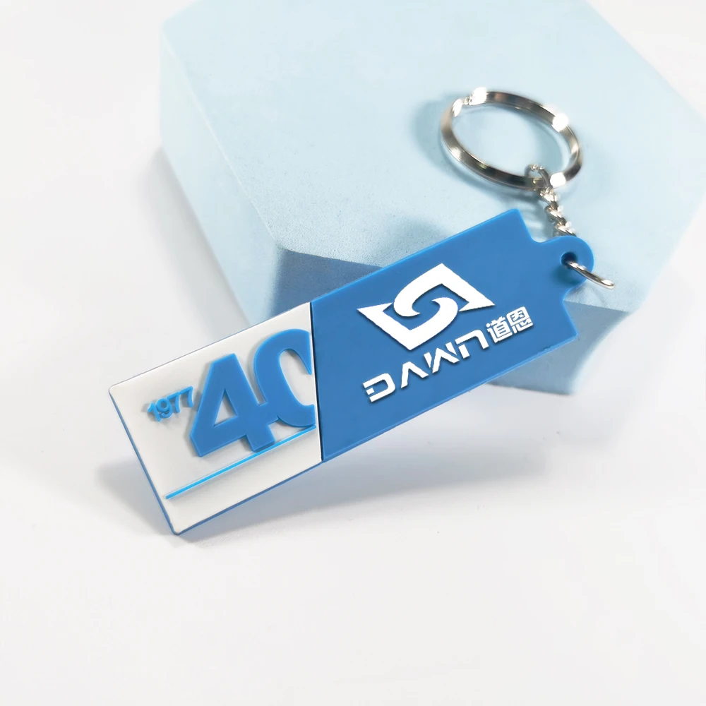 Customized Printed Logo Keychain Promotional EVA Plastic Metal Silicone Acrylic Gift in Different Shapes for Business Promotion