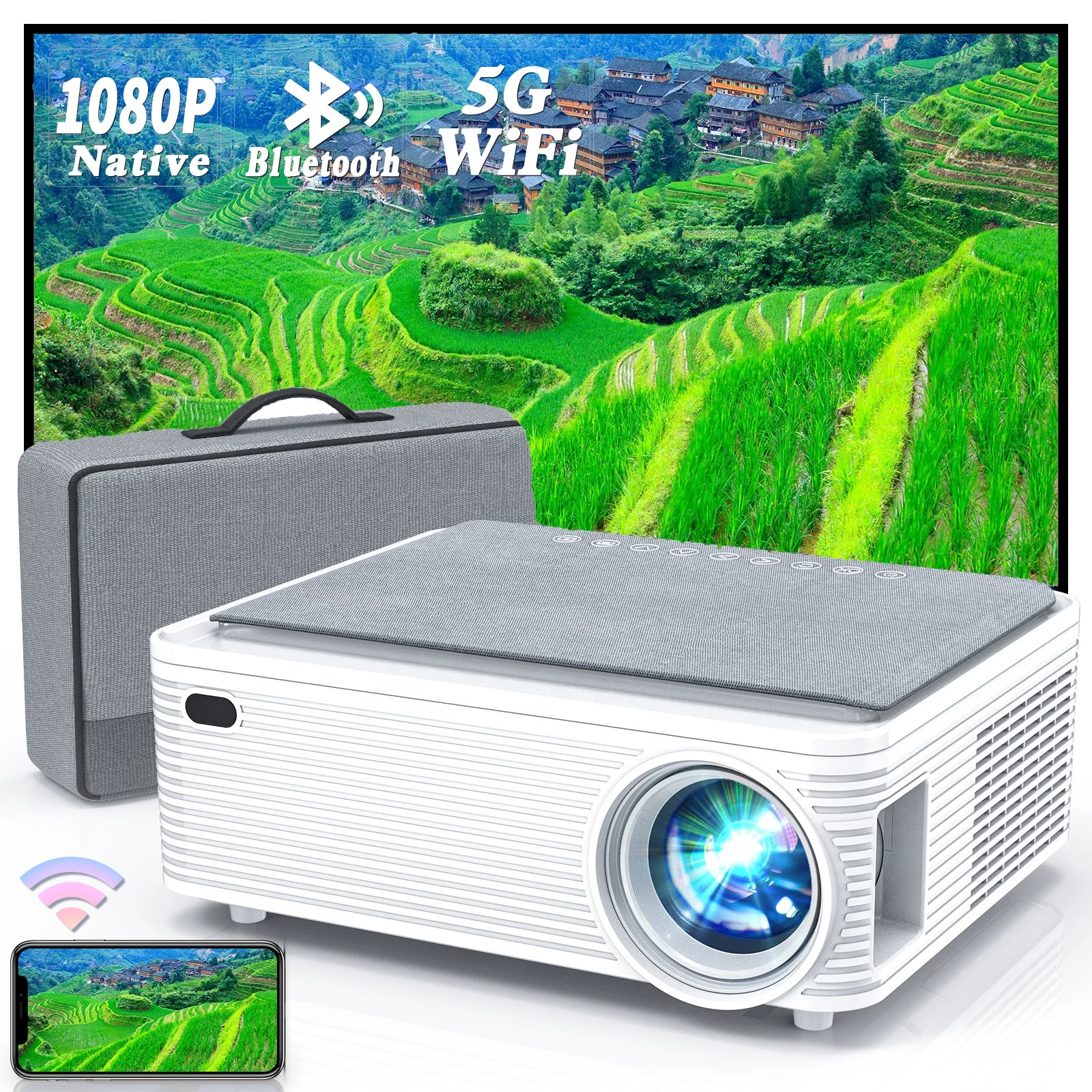 Hd 4k 1080p Home Theater X5 Projector 