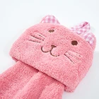 Cloth Stuffed Cute Animal Cartoon Pattern Polyamide And Polyester Microfiber Dry Cloth