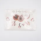 Rose Gold Rose Gold Mr And Mrs Bunting Custom Party Decorations Birthday Backdrop Banner