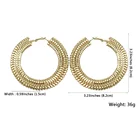 Earrings Drop Earring Women Punk Big Hoop Earrings Luxury Drop Earring
