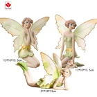 Resin Figurines High Quality Custom Fairy Wings Resin Figurine For Holiday Decorations