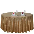 Round Table Cloth Elegant Custom Round Rectangle Tablecloth Sequin Table Cloth Linen For Wedding Party Decoration