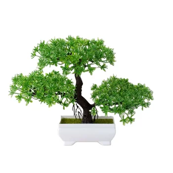 Factory wholesale PENZ002 new low-cost pine trees artificial plants bonsai with pot