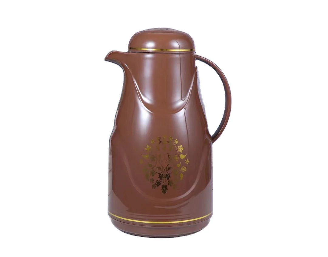 2024 Vacuum Insulated Thermal Pot Tea Coffee Pot Double Layers Glass Liner PP Insulation Vacuum Thermos Pot