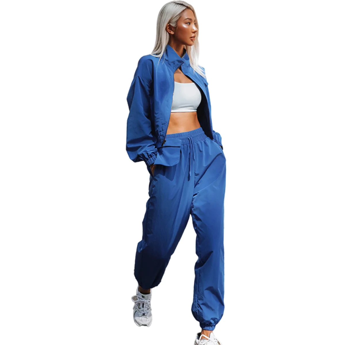 womens nylon sweat suits