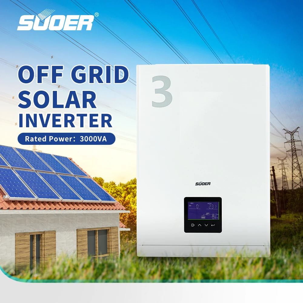 Suoer Kw Off Grid Inverter Pure Sine Wave Hybrid Solar Inverter For