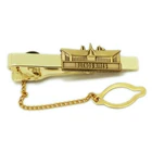 Tie Clip Custom Engrave Hard Enamel Glossy Plating Metal Tie Clip Rhinestone Tie Clip