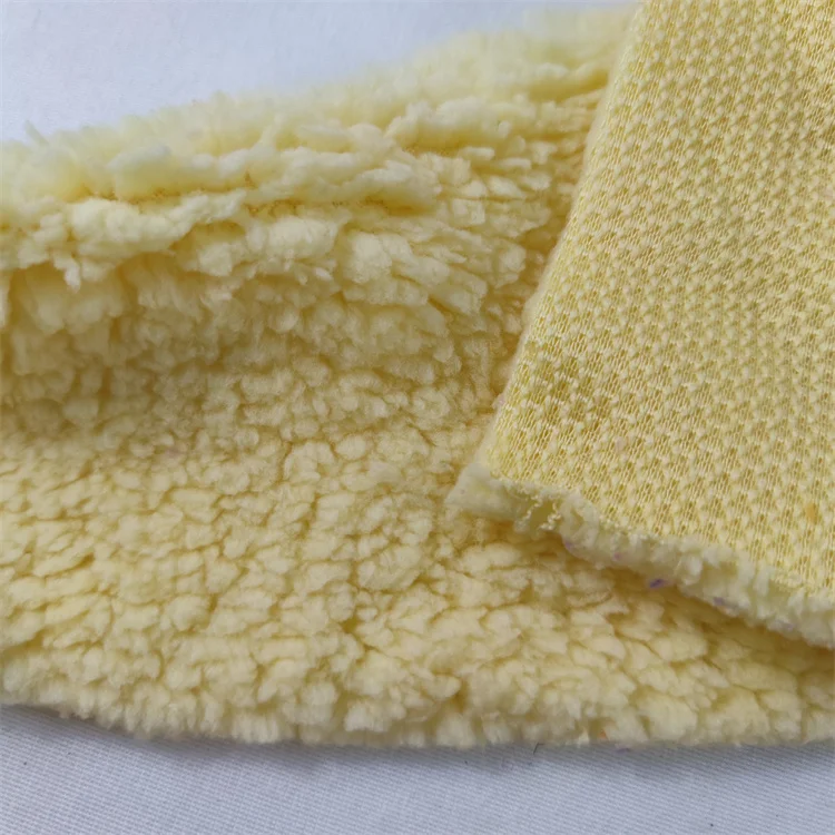 100 Polyester Sherpa Fleece Fabric 