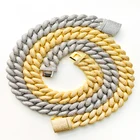 Diamond Luxury 5 Rows 18K Gold Claw Setting Iced Out VVS Moissanite Diamond Cuban Link Chain