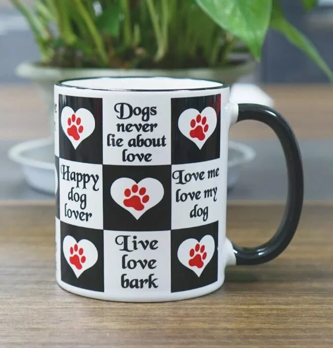 2024 New Color Sublimation Mug Customizable Internal Color Handle Color Sublimation Mug