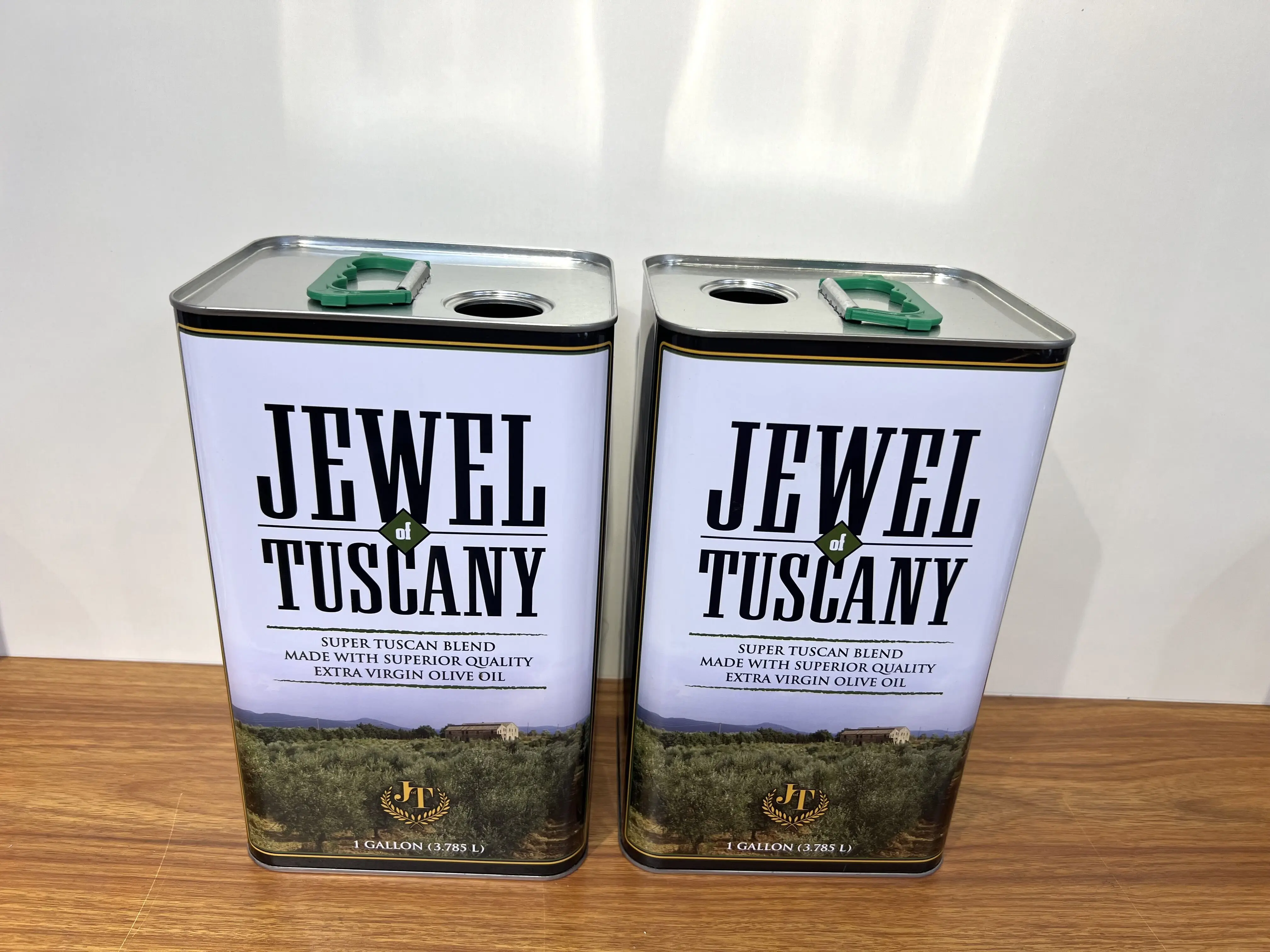 1L Capacity Empty Metal Oil Container with 0.23mm Thickness and 25-30 Days Delivery