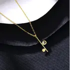 Jewelry LN1068 GF Jewelry 2021 Custom Modern Key Clavicle Chain Luxury Asymmetrical Minimalist Necklace