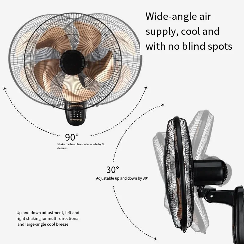 Plastic Wall Mounted Fan, DF-52, Aluminum - detail 16