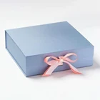 Gift Manufacturers Fancy Blue Wedding Favor Magnetic Bridemaid Gift Box